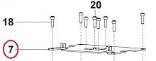 Пластина BEAR VARIMIXER для RN10 CR10-22.77