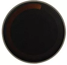 Тарелка мелкая «Corone Rustico» 260 мм черная с медным