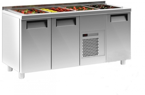Стол холодильный для салатов CARBOMA T70 M3sal-1-G 0430-1 (SL 3GNG) без борта