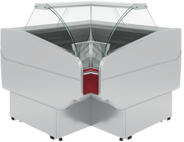 Витрина холодильная CARBOMA G120 VV-6 (внутренний угол, динамика)