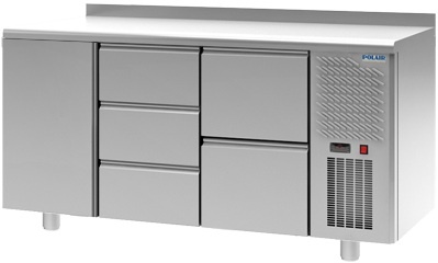 Стол холодильный с бортом POLAIR TM3GN-032-G