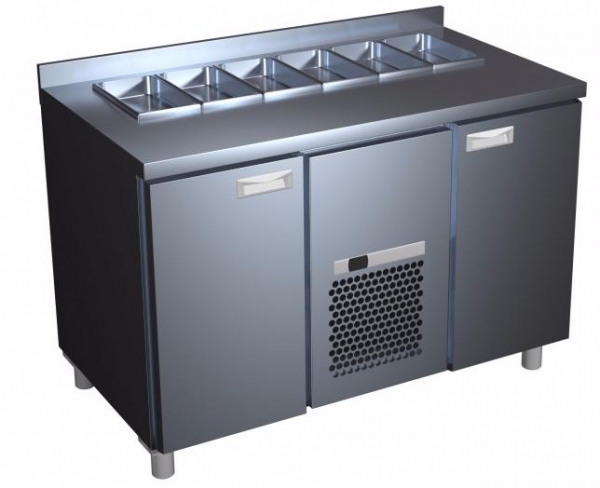 Стол холодильный для салатов CARBOMA T70 M2sal-1 9006 (SL 2GN) (1/3)