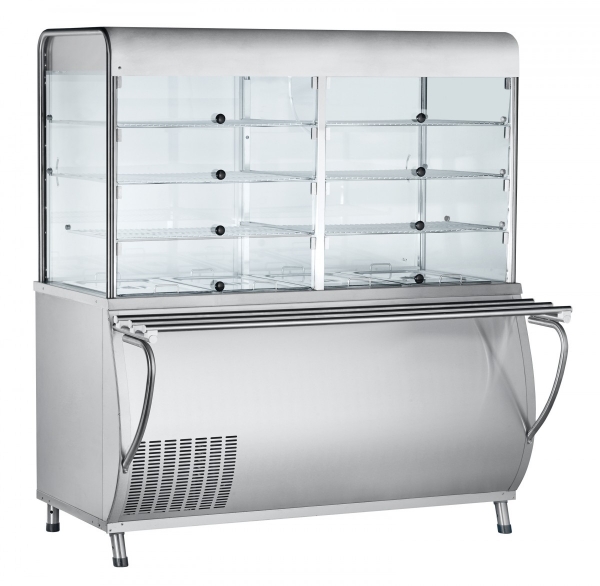 Прилавок-витрина холодильный ABAT ПАТША ПВВ (Н)-70М-С-НШ