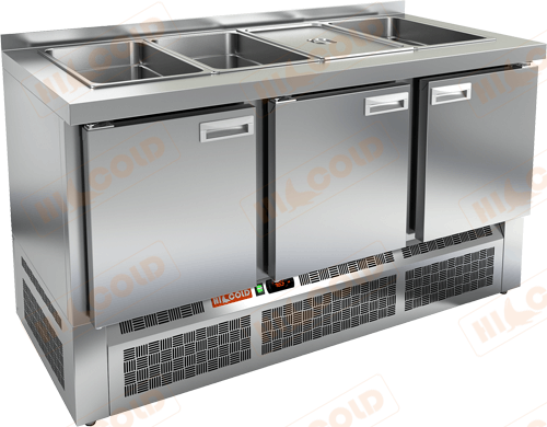 Cтол холодильный для салатов HICOLD SLE3-111GN (без крышки)