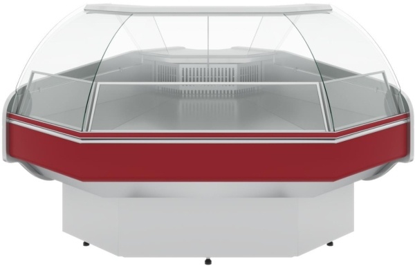 Витрина холодильная CARBOMA G120 VM-5 (внешний угол, динамика)
