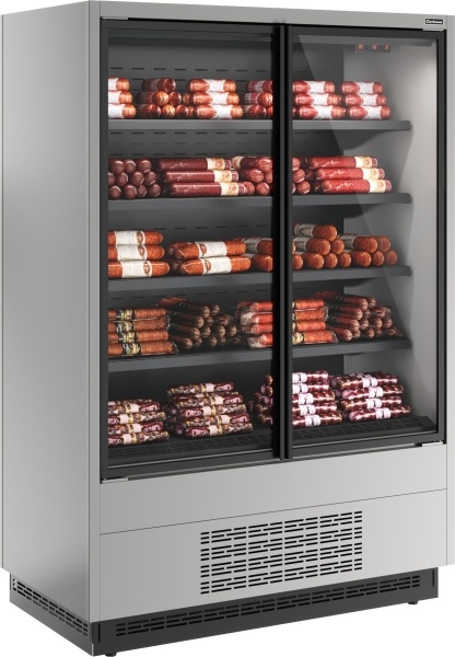 Витрина холодильная CARBOMA FC20-07 VV 1, 3-1 0300 Stanard фронт X1 версия 2.0 9006-9005