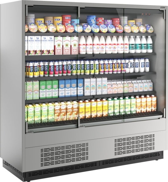 Витрина холодильная CARBOMA FC20-07 VM 1, 9-1 0300 Light фронт X0 версия 2.0 9006-9005