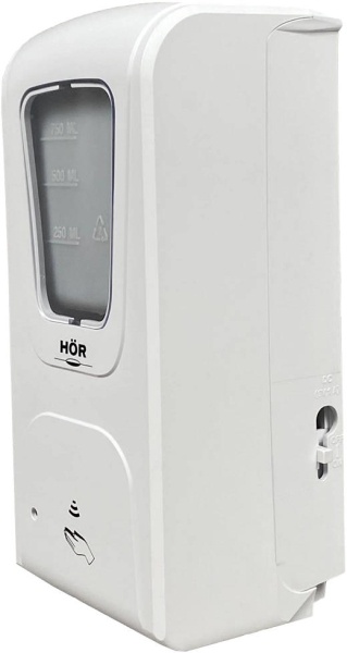 Дозатор автоматический для дезинфицирующих средств HÖR-DE-006A+ 1, 2 л, пластик, белый
