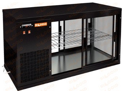 Настольная холодильная витрина сквозная HICOLD VRL T 900 L Black