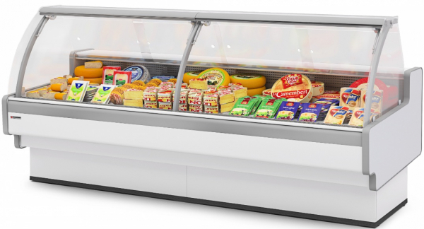 Витрина холодильная BRANDFORD AURORA Slim PLUG-IN Открытый угол 90 вентилируемая