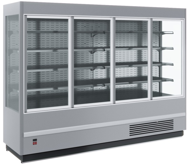 Горка холодильная CARBOMA FC20-07 VV 1, 9-1 STANDARD фронт X5, цвет по схеме
