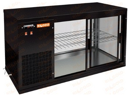 Настольная холодильная витрина HICOLD VRL 1300 L Black