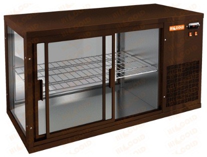 Настольная холодильная витрина HICOLD VRL 900 R Brown