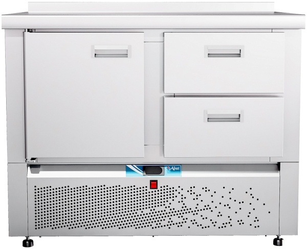 Стол холодильный ABAT СХС-70Н-01, 2 ящика, с бортом