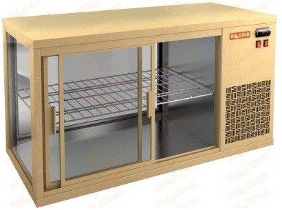 Настольная холодильная витрина HICOLD VRL 1300 R Beige