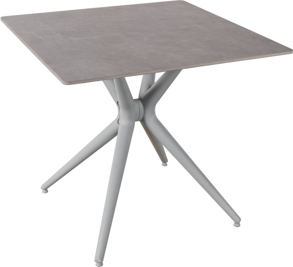 Стол обеденный JET CERAMIC столешница квадрат, прямая кромка, подстолье пластик