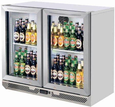 Шкаф холодильный барный TURBO AIR TB9-2G-SL-800