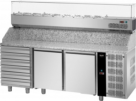 Стол холодильный для пиццы APACH APZ03D6+VR4 200 VD