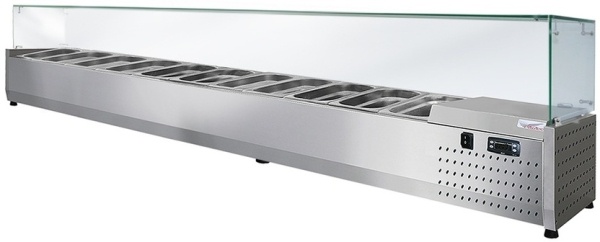 Витрина настольная холодильная FINIST ToppingBox НХВсп-11, с прямоугольным стеклом
