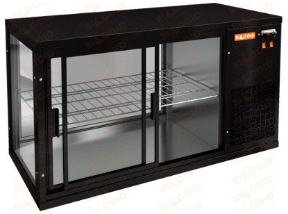 Настольная холодильная витрина HICOLD VRL 1100 R Black