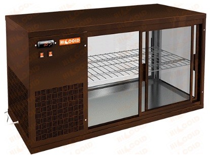 Настольная холодильная витрина HICOLD VRL 900 L Brown
