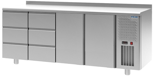 Стол холодильный с бортом POLAIR TM4GN-3300-G