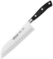 Нож поварской ARCOS 233500 сталь нерж., полиоксиметилен, L=370/180, B=24мм, черный, металлич.