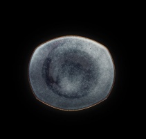 Тарелка овальная 10"х9" 257х225мм, синий "corone celeste" фк0823