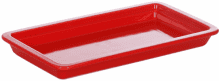Гастроемкость керамическая «Corone» GN 1/3 322х168х30 мм красная [LQ-QK15077-186C] фк095