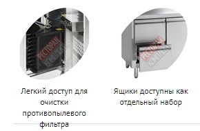 Стол холодильный tefcold sk6210