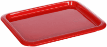 Гастроемкость керамическая «Corone» GN 1/2 330х268х20 мм красная [LQ-QK15076-186C] фк098