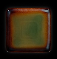Тарелка квадратная «Corone Verde» 178х178 мм синий+зеленый фк0711