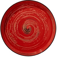 Тарелка круглая WILMAX Spiral WL-669219/A фарфор, D=23 см, красный