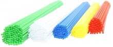 Палочки пластиковые для сахарной ваты синие 370мм 100 шт