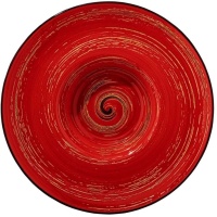 Тарелка глубокая WILMAX Spiral WL-669226/A фарфор, D=27 см , красный