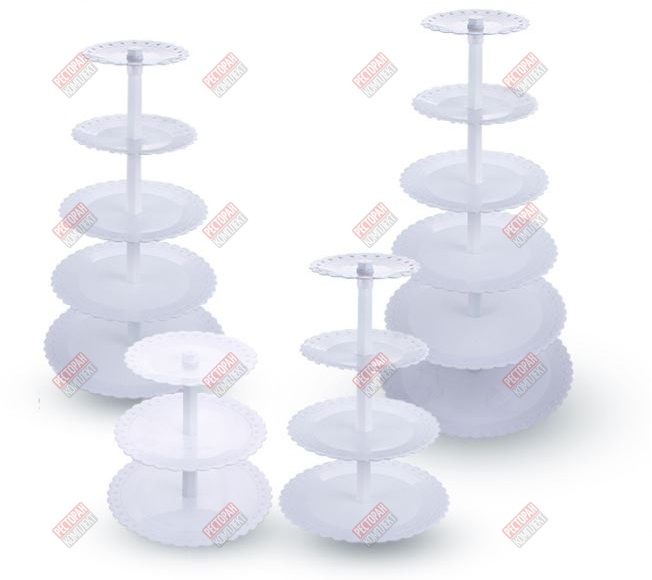 Пластиковая 3 х ярусная полка для кухни plastic rack 3 layer