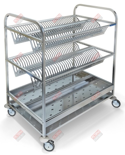 Стеллаж для хранения и сушки столовой посуды спп