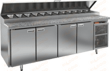 Стол холодильный для пиццы HICOLD PZ1-1111/GN (1/3H) (каменная столешница)