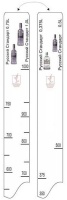 Линейка барная STEK Русский стандарт 1001 375/1000 мл, L=28 см