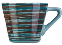 Чашка чайная Борисовская Керамика СНД00009820 керамика, 200мл, голуб., коричнев.