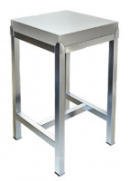 Стол с пластиковой столешницей т.м. EKSI СТпл-500х500х800 (колода для разруба мяса)