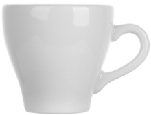 Чашка кофейная LUBIANA Паула 1700 фарфор, 70мл, D=6, H=6, L=9см, белый