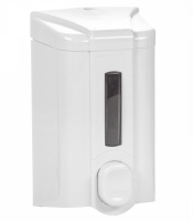 Дозатор для жидкого мыла LUXSTAHL 9108 500 мл, пластик, белый/серый