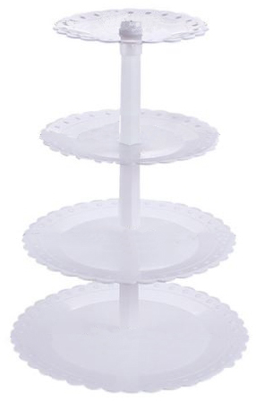 Пластиковая 3 х ярусная полка для кухни plastic rack 3 layer