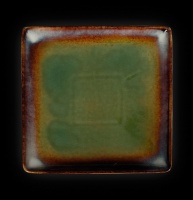 Тарелка квадратная «Corone Verde» 212х212 мм синий+зеленый фк0712