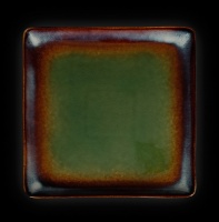 Тарелка квадратная «Corone Verde» 270х270 мм синий+зеленый фк0714