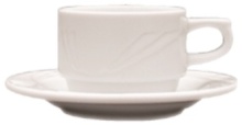 Чашка кофейная LUBIANA Аркадия 580 фарфор, 80мл, D=60, H=45, B=90мм, белый