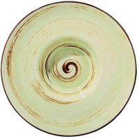 Тарелка глубокая WILMAX Spiral WL-669125/A фарфор, D=24 см, фисташковый
