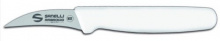 Нож для чистки овощей SANELLI Supra Colore белая ручка, 7 см S691.007W