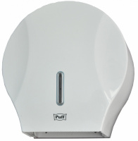 Диспенсер для туалетной бумаги PUFF-7125 пластик, белый глянцевый